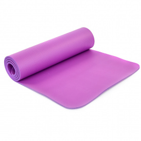 Коврик для йоги и фитнеса NBR 10мм SP-Planeta FI-6986 1,83мx0,61м фиксирующая резинка Фиолетовый (AN0466)
