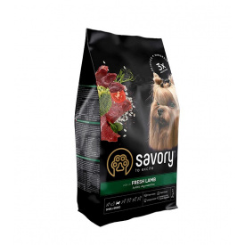 Сухой корм для собак малых пород Savory со свежим мясом ягненка 3 кг (4820232630327)