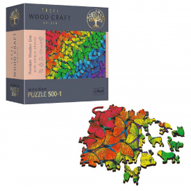 Пазлы фигурные Trefl Разноцветные бабочки 500+1 элемент (20159)