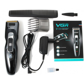 Машинка для стрижки волос VGR V040 аккумуляторная Черная (301074)