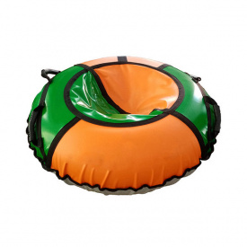 Надувные санки тюбинг Kronos Top D-120 Оранжевый с зеленым Стандарт (AT_51024)