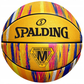 Мяч баскетбольный резиновый №7 Spalding NBA Marble Уellow (84401Z)