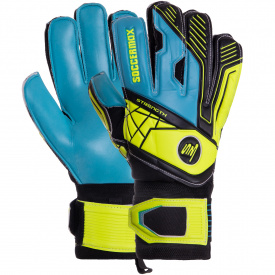 Перчатки вратарские SOCCERMAX GK-012 9 Желтый-голубой