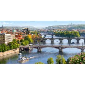 Пазлы Castorland "Мосты через Влтаву, Прага" 4000 элементов 138 х 68 см C-400096