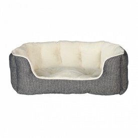 Лежак для собак и кошек Trixie Davin 50x40 см Серый в полоску/кремовый (4011905389745)