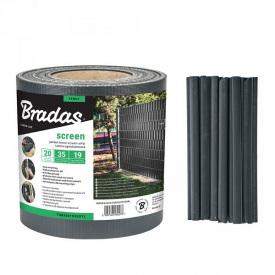 Лента для забора Bradas 19 см x 35 м TOB4501935GYL