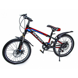 Детский велосипед 20 "Scale Sports". Black/Red/Blue (дисковые тормоза, амортизатор) 68063717
