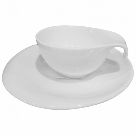 Набор чашек с блюдцами Lora Белый H5-005 90ml