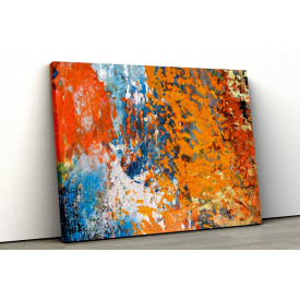 Картина на холсте KIL Art Цветная абстракция живопись 81x54 см (69)