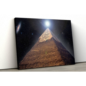 Картина на холсте KIL Art Луна над пирамидой в Египте 81x54 см (313)