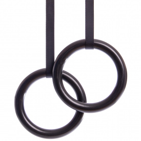 Кольца гимнастические для Кроссфита Zelart FI-928 Черный