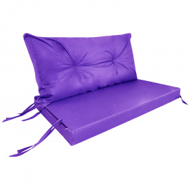 Комплект подушек Tia-Sport Сидушка и спинка Оксфорд Фиолетовый (sm-0961)