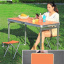 Складной туристический стол и 4 складных стула Easy Campi Оранжевый + Гамак подвесной Красный Харків