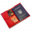 Обложка на паспорт из натуральной кожи Anchor Stuff Компас - Красная (as150206-2) Чернігів