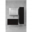 Комплект мебели Mikola-M Chaos с пеналом из пластика чорный/красный 80 см Миргород