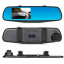 Автомобильный видеорегистратор зеркало BaсkView DVR L711 Full HD с фронтальной и камерой заднего вида + Карта памяти 32Гб Єланець