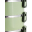 Ланч-бокс трехуровневый пластик и нержавеющая сталь зеленый 2400мл Kamille DP112992 Ивано-Франковск