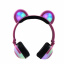 Наушники LINX Bear Ear Headphone с медвежьими ушками LED подсветка 350 mAh Розовый (SUN1862) Рівне