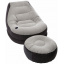 Надувное кресло Intex 68564-2, 130 х 99 х 76 см, с ручным насосом и подушкой, пуфик 64 х 28 см Черкаси