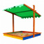 Детская песочница цветная SportBaby с бортиком и навесом 145х145х150 (Песочница 24) Кропивницкий