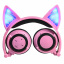 Bluetooth наушники LINX BL108A с кошачьими ушками LED Розовые (SUN0482) Полтава