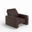 Мягкое кресло KULIK SYSTEM PLEASURE Ткань Целый Шоколадный (hub_MHHy41119) Черкассы