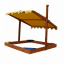 Детская песочница SportBaby с навесом Sahara 145х145х150 (Песочница 21) Мелітополь