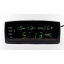 Настольные электронные часы VST-868 с будильником датой и температурой зеленый циферблат Черные Дубно
