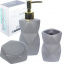 Набор аксессуаров для ванной комнаты Gray haze стакан дозатор мыльница S&T DP114743 Вишневое