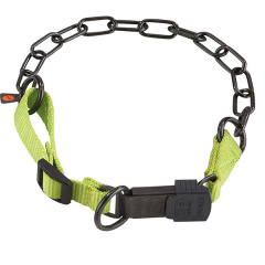 Ошейник с нейлоном для собак Sprenger Adjustable Collar with Assembly Chain 3 мм 60-65 см Зеленый (4022853209092) Полтава