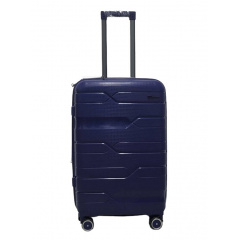 Чемодан средний M полипропилен Milano bag 0306 65×42×28см 56л Темно-синий Еланец