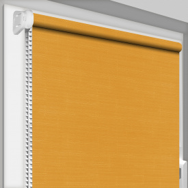 Рулонная штора открытого типа DecoSharm Лён 852 1600х1700 мм Оранжевый