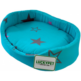 Лежак для собак и кошек Lucky Pet №5 Макс 50x69x14 см Бирюзовый (4820224212166)