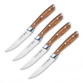 Набор из 4 кухонных стейковых ножей 3 Claveles Kobe (01046)