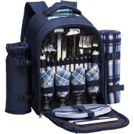 Набор для пикника на 4 персоны с одеялом в рюкзаке Eon Cool Bag