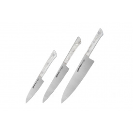 Набор кухонных ножей из 3-х предметов Samura Harakiri Acryl (SHR-0220AW)