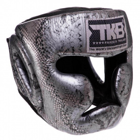 Шлем боксерский с полной защитой Super Snake TKHGSS-02 Top King Boxing M Черно-серебряный (37551051)