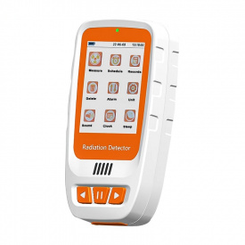 Дозиметр радиации портативный на аккумуляторе со со звуковым оповещением Nectronix HFS-20 Белый/оранжевый (100915)