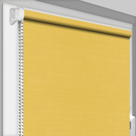 Рулонная штора открытого типа DecoSharm Лён 858 1400х1700 мм Желтый