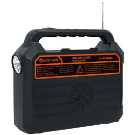 Фонарь переносной многофункциональный Easy Power EP-0158 с солнечной панелью FM+Bluetooth+PowerBank 2400 mAh
