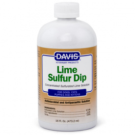 Антимикробное и антипаразитарное средство Davis Lime Sulfur Dip для собак и котов 473 мл (87717907266)