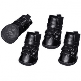 Ботинки для собак Flamingo Xtreme Boots комплект 4 шт L 6x5 см Черный (4016598757901)