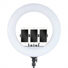 Кольцевая светодиодная LED лампа RIAS RL-18 45см на 3 держателя с пультом ДУ и чехлом (4_00547)