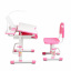 Комплект детской мебели парта и стул-трансформеры Cubby Botero 780 x 588 x 540-760 мм Pink Дзензелівка