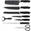 Набор кухонных ножей Unique UN-1831 9 предметов с вращающейся подставкой (2_011226) Киев