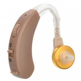 Заушный слуховой аппарат Axon X-163 с пластиковым кейсом Бежевый (46-891709559)