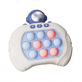 Электронный Поп Ит Интерактивный Детский 4 Режима + Подсветка Pop It SV Toys Космонавт Синий (639)