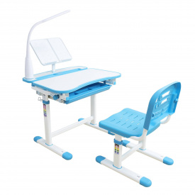Фото - Парта со стульчиком для школьника FunDesk Sorriso 690 x 545 x 540-760 мм Blue Парта со стульчиком для школьника FunDesk Sorriso 690 x 545 x 540-760 мм Blue