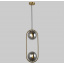 Подвесной светильник с двумя чёрными шарами 15 см Lightled 916-38-2 BRZ+BK Полтава