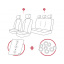 Авточехлы Daihatsu Move 2011- Pok-ter Exclusive екокожа с красной вставкой алькантары Сумы